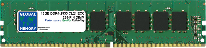 16GB DDR4 2933MHz PC4-23400 288-PIN ECC DIMM (UDIMM) MEMORY RAM FOR SUN SERVERS/WORKSTATIONS